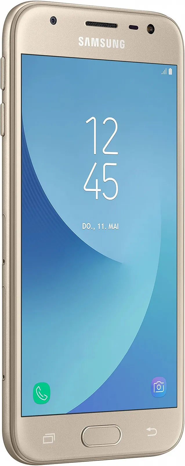 Смартфон Samsung Galaxy J3 5 дюймів 16ГБ Android 7.0 Gold, фото №1