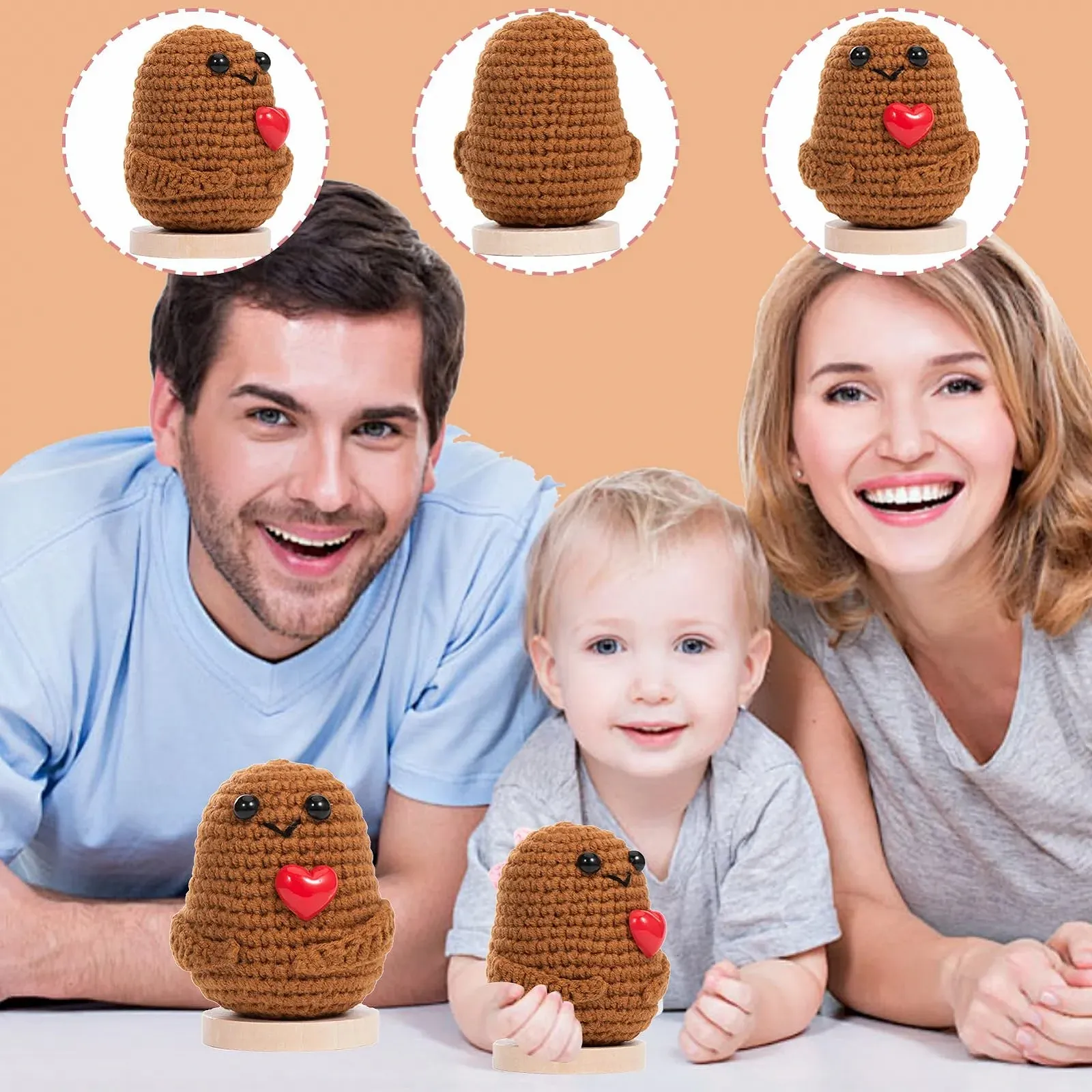 Aruigu Pocket Hug Positive Potato Вовняна В'язана, фото №3