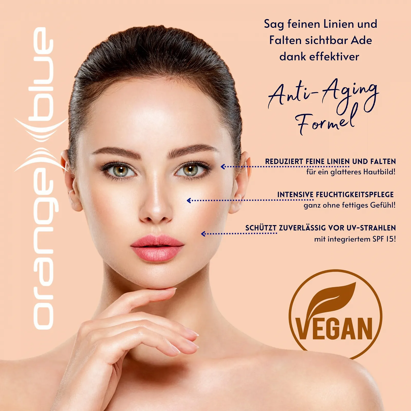 Денний крем orangeblue Hyaluronic Anti-Ageing SPF 15 50 мл, фото №5 Денний крем orangeblue Hyaluronic Anti-Ageing SPF 15 50 мл, фото №5