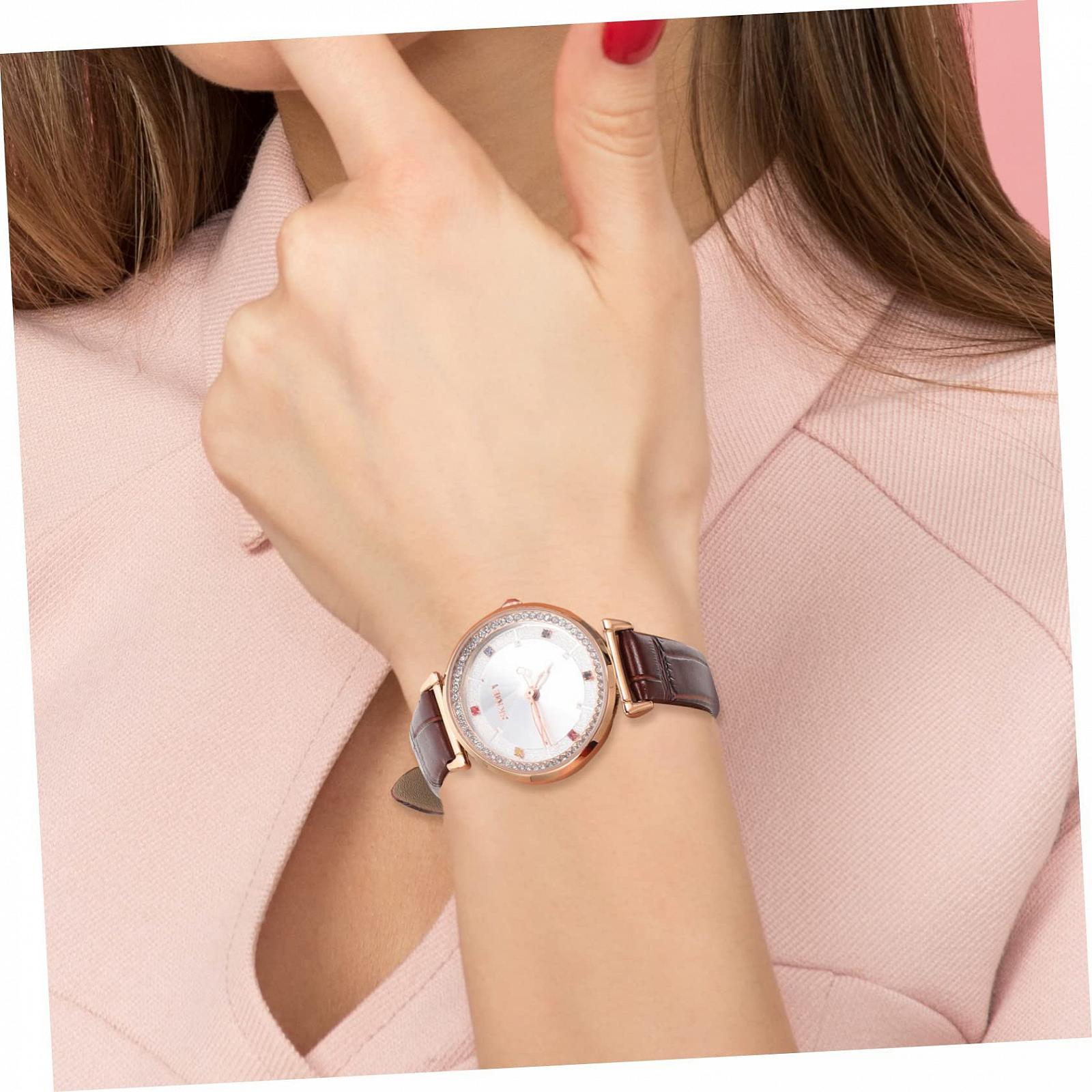 Женские наручные часы PartyKindom с цветными драгоценными камнями, регулируемые, легкие для девочек, фото №8