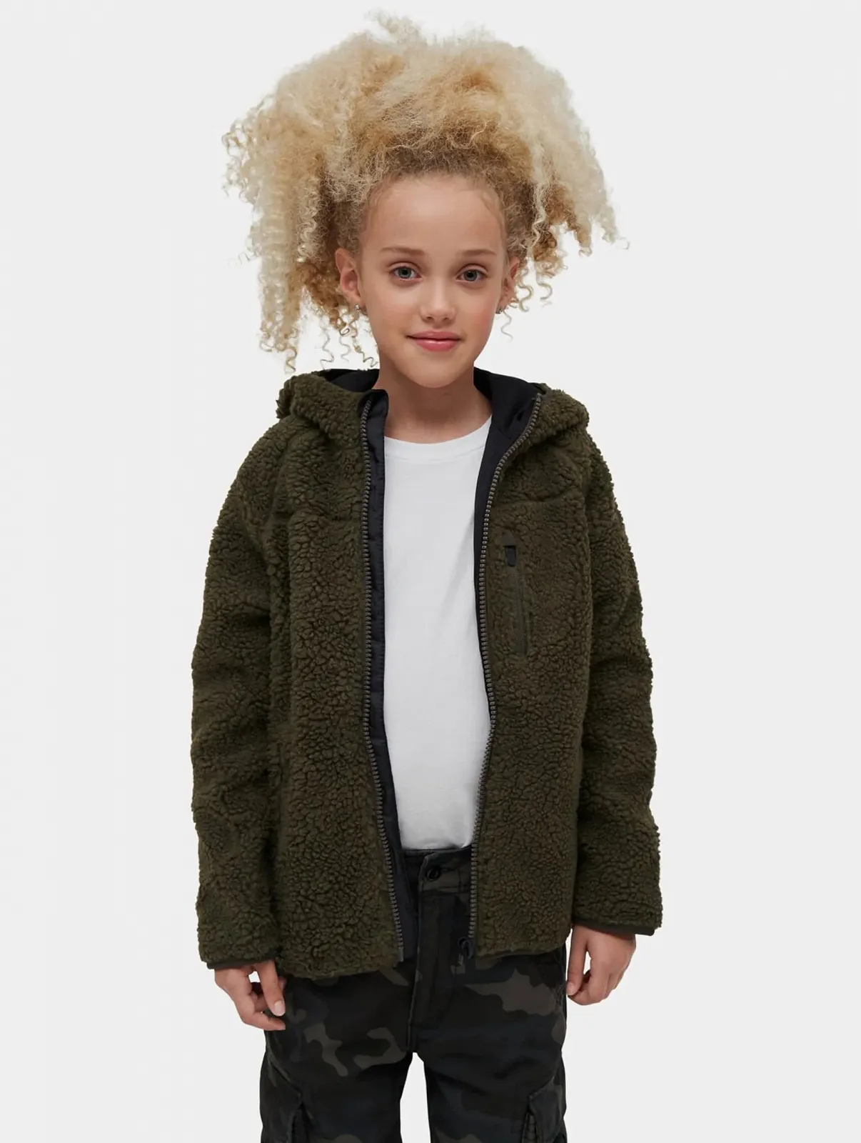 Куртка детская флисовая Teddy Brandit с капюшоном, фото №3