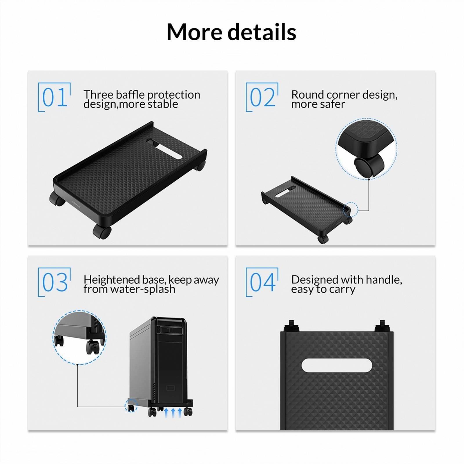 Подставка для ноутбука, Настольная подставка для компьютера, Держатель с фиксатором, Компьютерная башня, Настольная подставка, Подставка для процессора на колесиках (A), фото №4 Подставка для ноутбука, Настольная подставка для компьютера, Держатель с фиксатором, Компьютерная башня, Настольная подставка, Подставка для процессора на колесиках (A), фото №4
