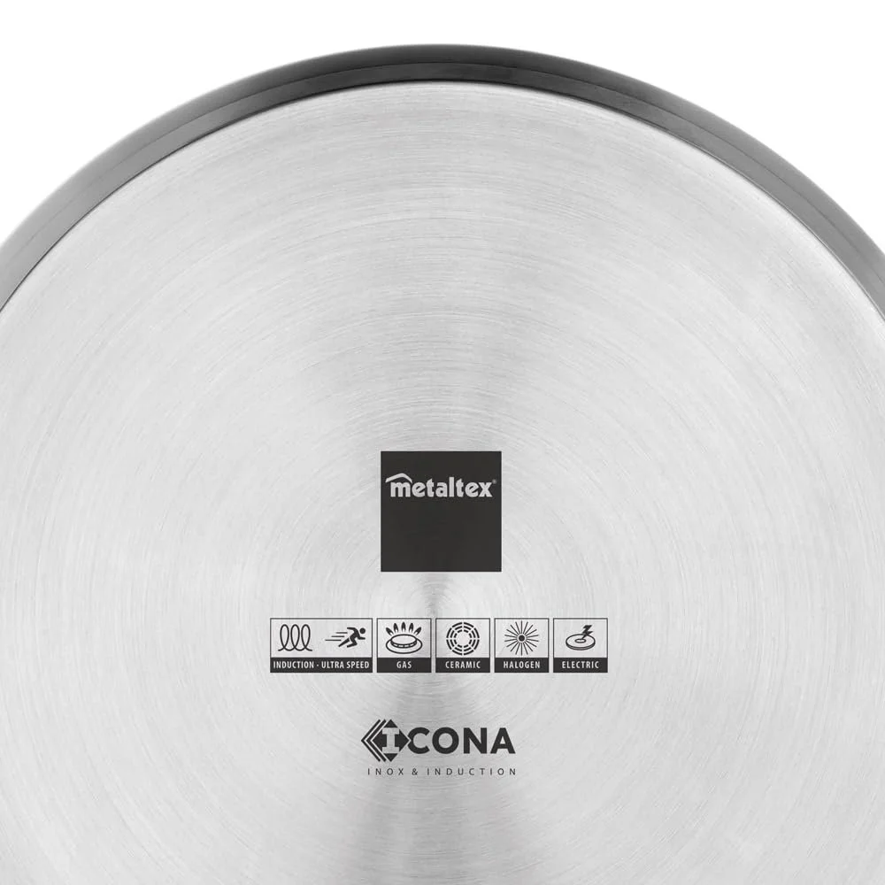 Сотейник Metaltex Icona 32 см 10 л нержавеющая сталь, фото №4 Сотейник Metaltex Icona 32 см 10 л нержавеющая сталь, фото №4