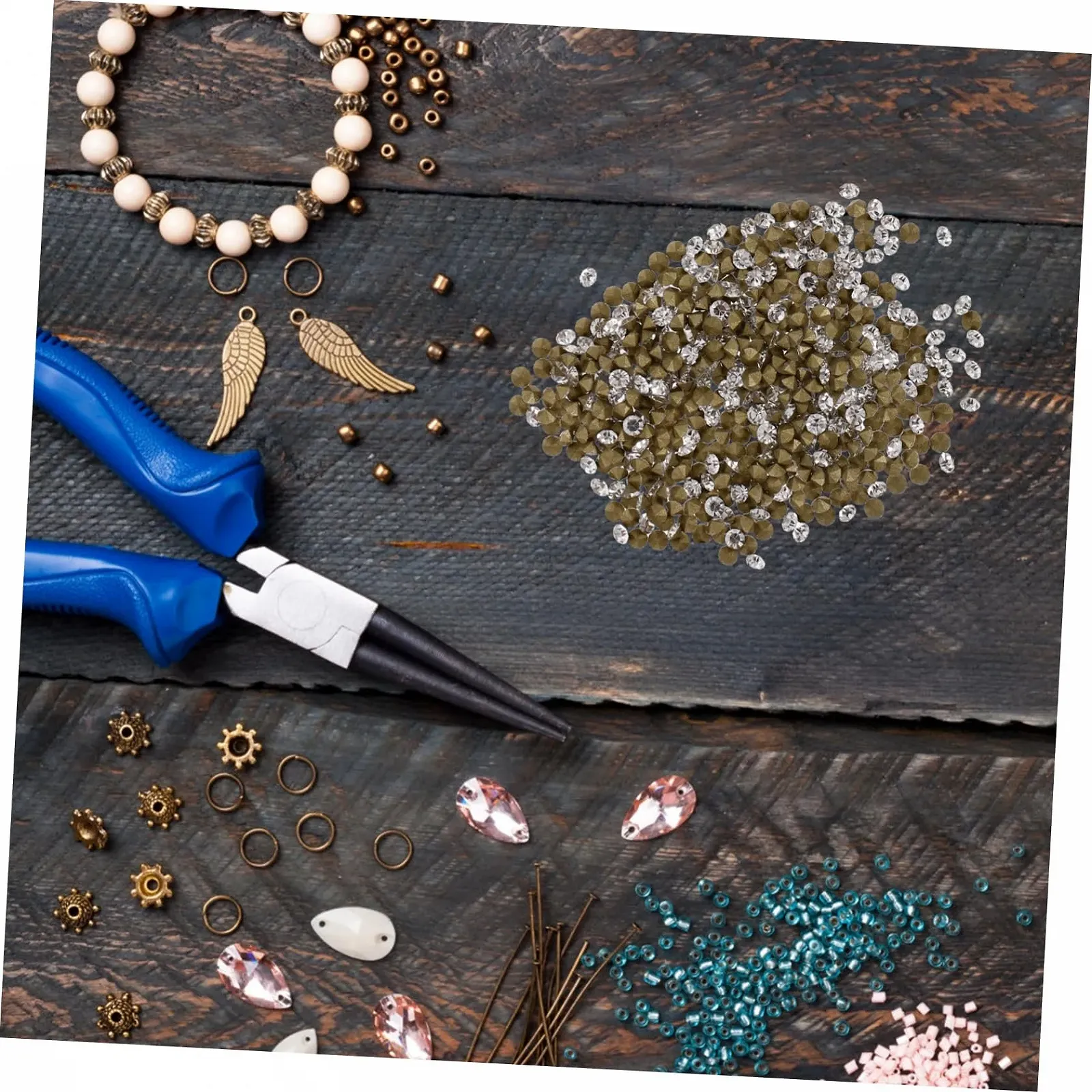 Стрази COHEALI для нігтів, Блискучі кристали, фото №6