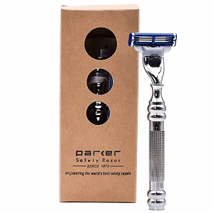 Т-образная бритва Parker Safety Razor Mach3 Chrome - Фото 1