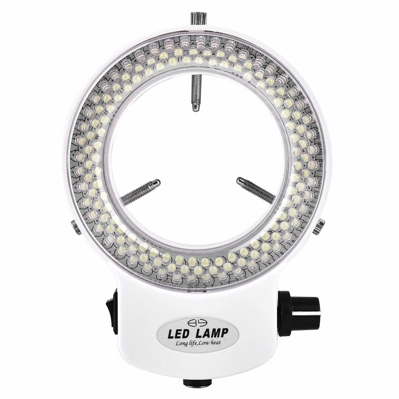 LED Лампа підсвічування для мікроскопа Akozon 144 LED, регульована яскравість, кільцева лампа для стереомікроскопа та камери (EU Plug), фото №5