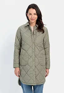 Жіноче пальто camel active з переробленого поліестеру стьобане synthetic.ua - Фото 1