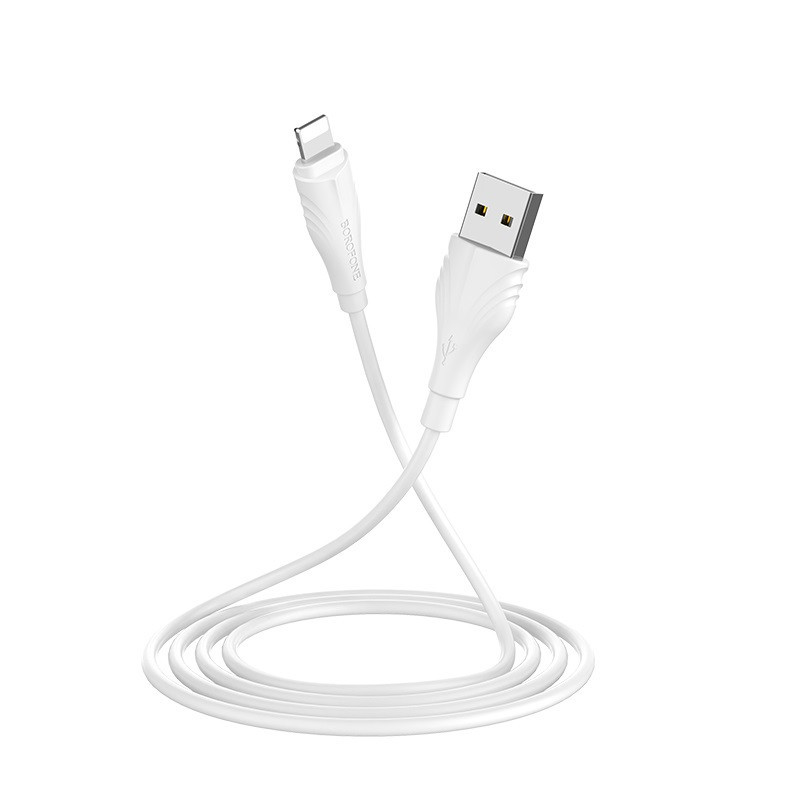 Дата кабель Borofone BX18 Optimal USB to Lightning 3m, фото №4 Дата кабель Borofone BX18 Optimal USB to Lightning 3m, фото №4
