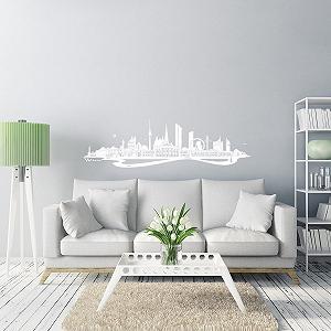 Наклейка на стіну Wandkings Vienna Skyline 100 x 28 см Біла synthetic.ua - Фото 1