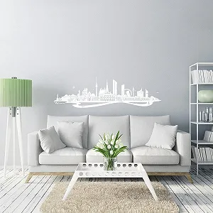 Наклейка на стіну Wandkings Vienna Skyline 100 x 28 см Біла synthetic.ua - Фото 1