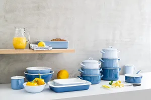 Форма для запікання Riess 0434-129 32/19 см емальована Classic Nature Blue Dark 1.1 кг 2.35 л довжина 36 см ширина 21.2 см висота 5.5 см synthetic.ua - Фото 1