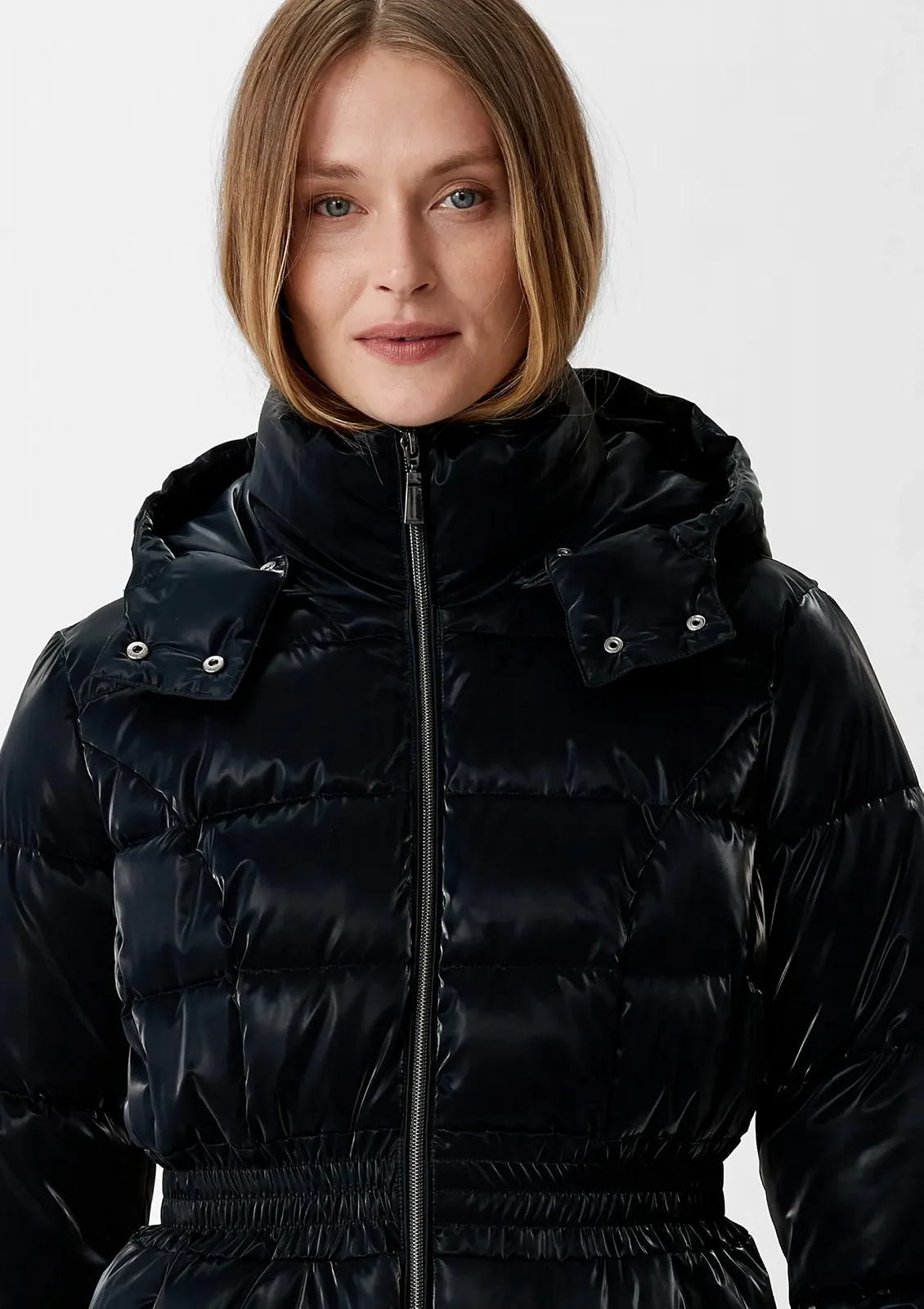 Куртка comma Коротка стьобана у лаковому стилі, фото №3 Куртка comma Коротка стьобана у лаковому стилі, фото №3