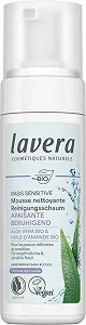 Пенка для умывания lavera Basis Sensitive Натуральная косметика Веганская Алоэ Вера и Органическое миндальное масло Для лица Натуральная формула очищения 1 x 150 мл - Фото 1