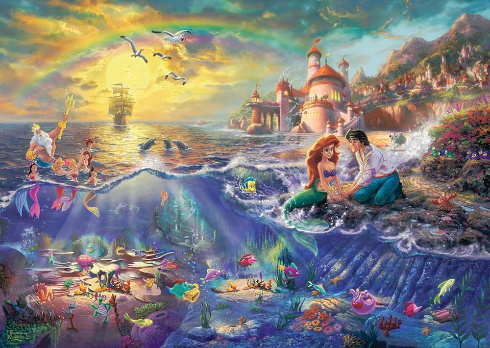Пазл Schmidt Spiele Thomas Kinkade Disney Little Mermaid 59479 1000 элементов, фото №1 Пазл Schmidt Spiele Thomas Kinkade Disney Little Mermaid 59479 1000 элементов, фото №1