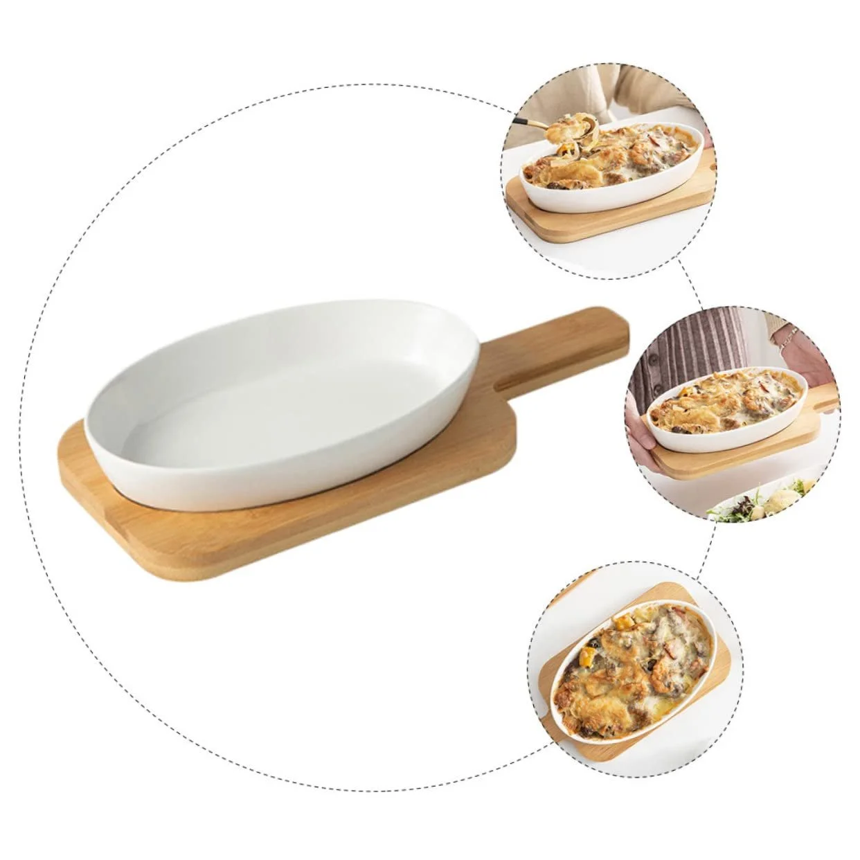 Форма для запікання VANZACK овальна керамічна термостійка, фото №5