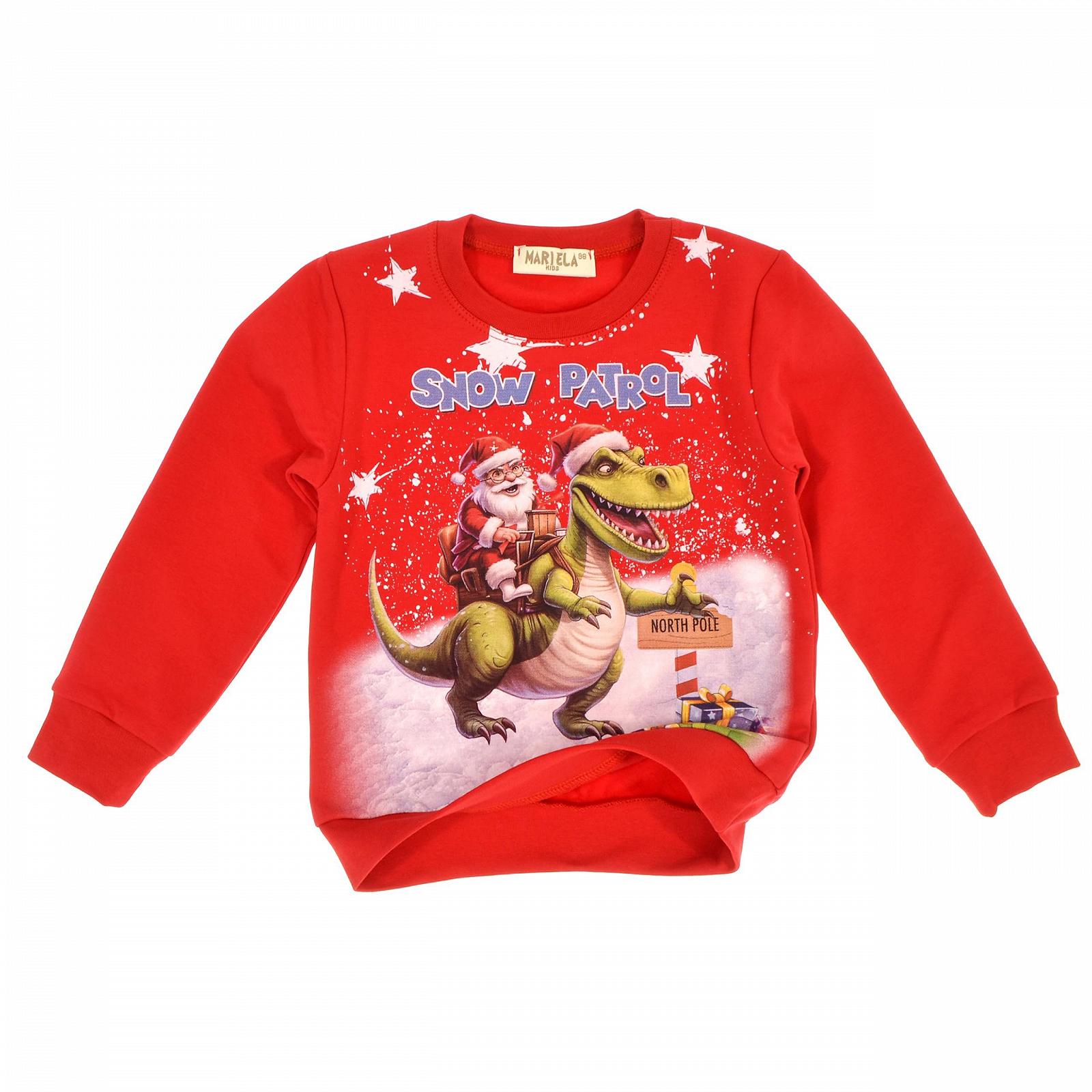 MARIELA KIDS Детский рождественский джемпер | Толстовка для мальчиков/девочек | Зимний джемпер Свитер Рудольф | Хлопок | Рождественская рубашка | Детский джемпер, фото №3