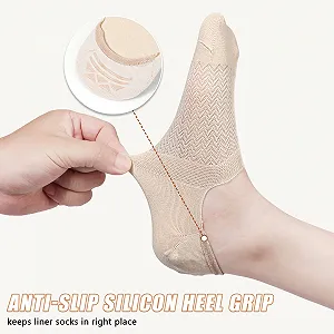 Жіночі бавовняні невидимі шкарпетки TAGVO, 6 пар synthetic.ua - Фото 1