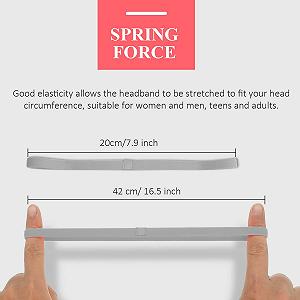 Спортивна Пов'язка на Голову Еластична Нековзка Товста 4 шт synthetic.ua - Фото 1