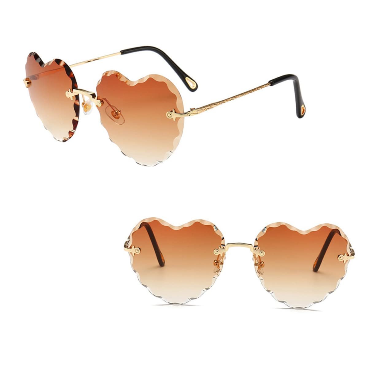 Солнцезащитные очки PACKOVE Без оправы Оверсайз Модные для женщин, фото №6