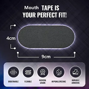 Пластир від хропіння Hobriweto для рота, ефективний засіб для тихого сну, гіпоалергенний пластир для покращення дихання synthetic.ua - Фото 1