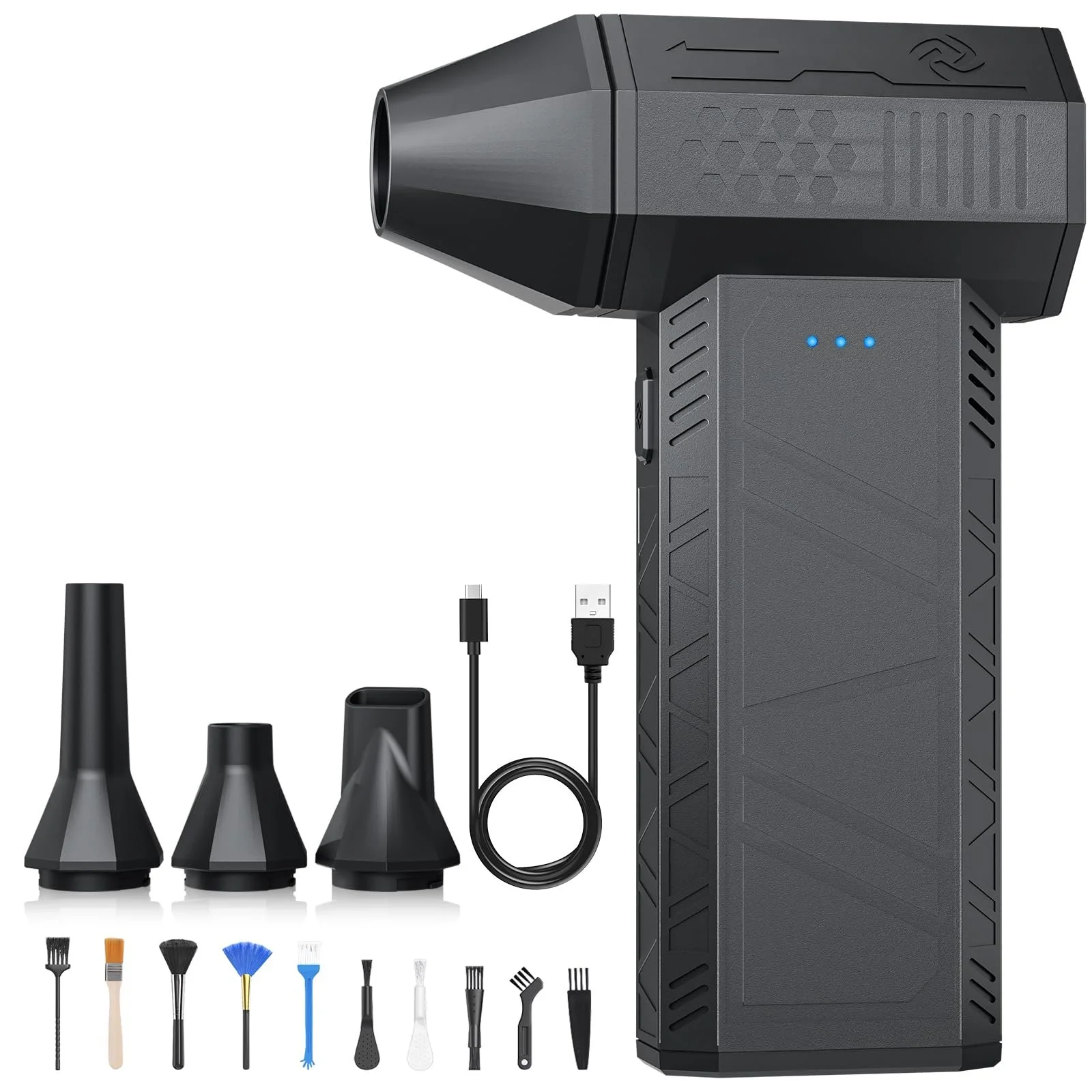 Портативна електрична повітродувка SALCAR X3 110,000 RPM 3-ступенева Turbo, фото №1