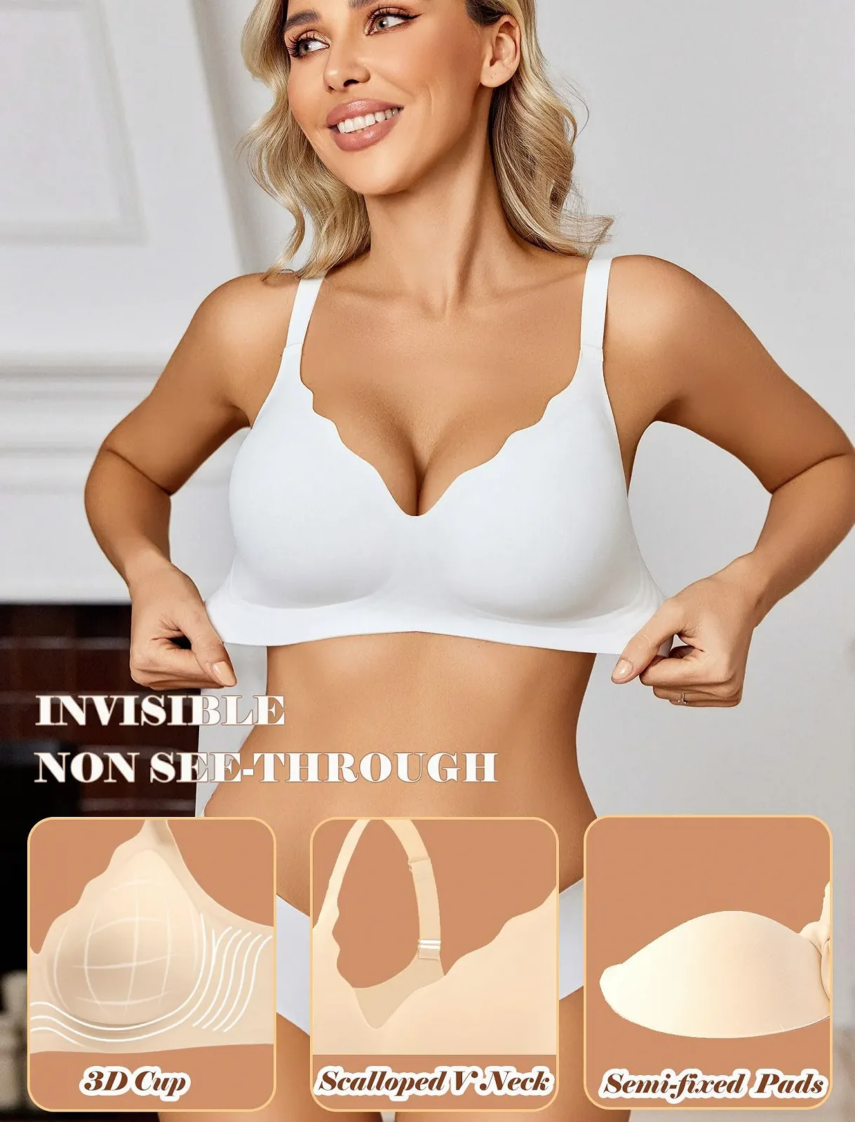 Бюстгальтер-топ Seamless Avidlove Non-Wired Push-Up мягкая поддержка с мягкими чашками Bralette T-Shirt для сна Bustier, фото №3 Бюстгальтер-топ Seamless Avidlove Non-Wired Push-Up мягкая поддержка с мягкими чашками Bralette T-Shirt для сна Bustier, фото №3