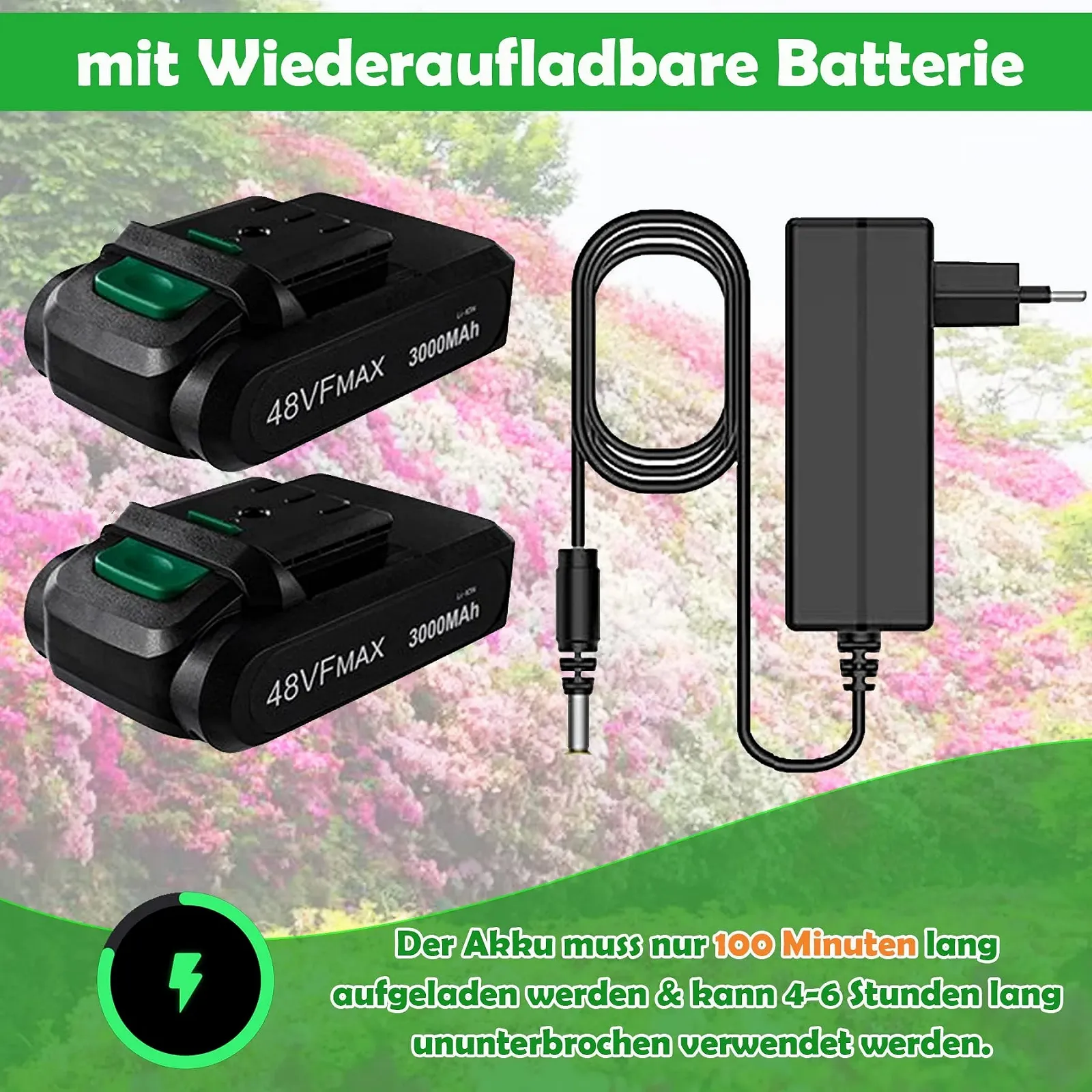 Акумуляторний секатор SUBTLETY Electric SK5 сталь 30 мм, фото №4