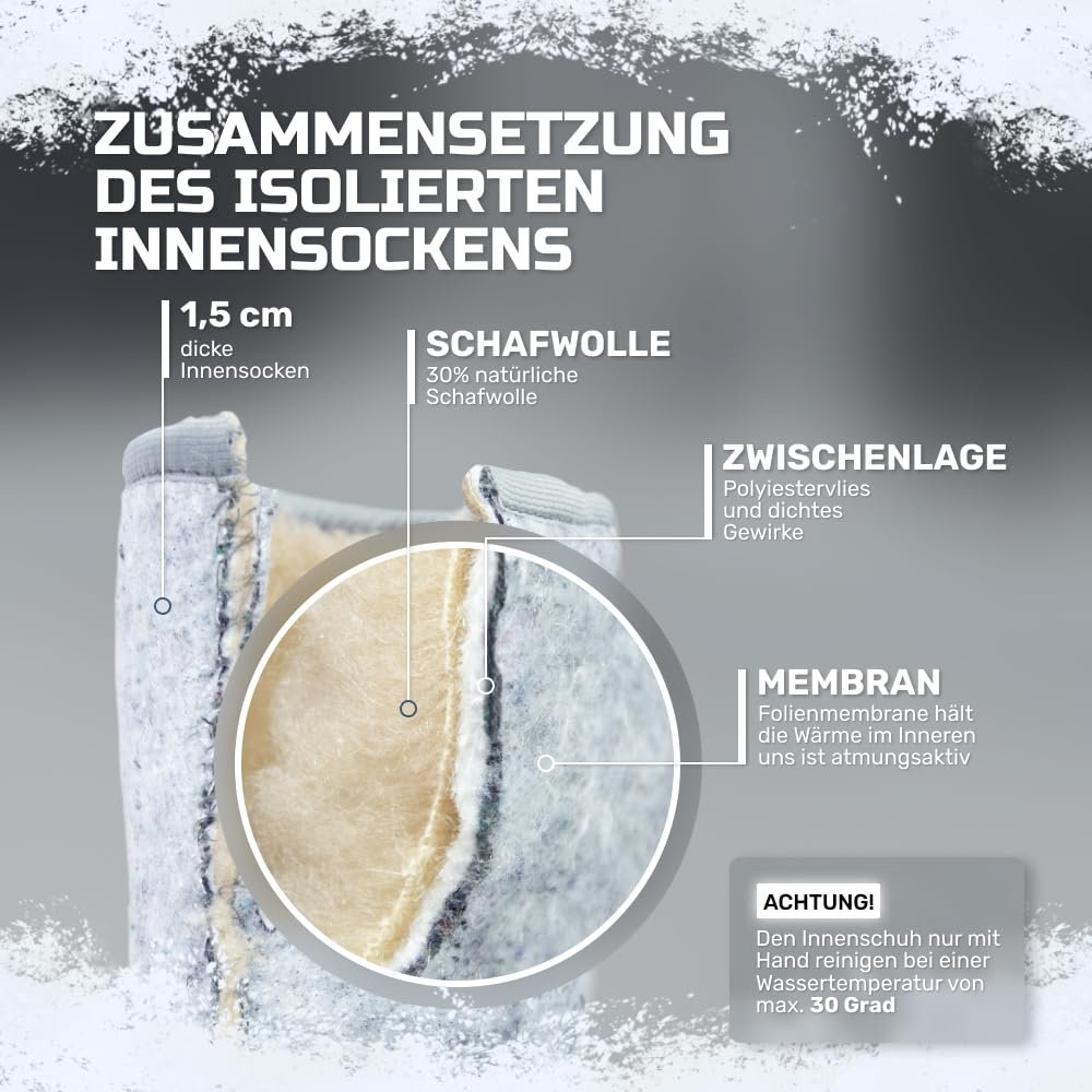 Чоботи FortMen Lined Wellington Thermal Fishing EVA Winter 41-47, фото №8