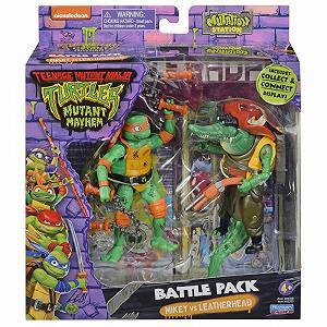 Фігурки TEENAGE MUTANT NINJA TURTLES Мікеланджело проти Шкіряної Голови - Фото 1