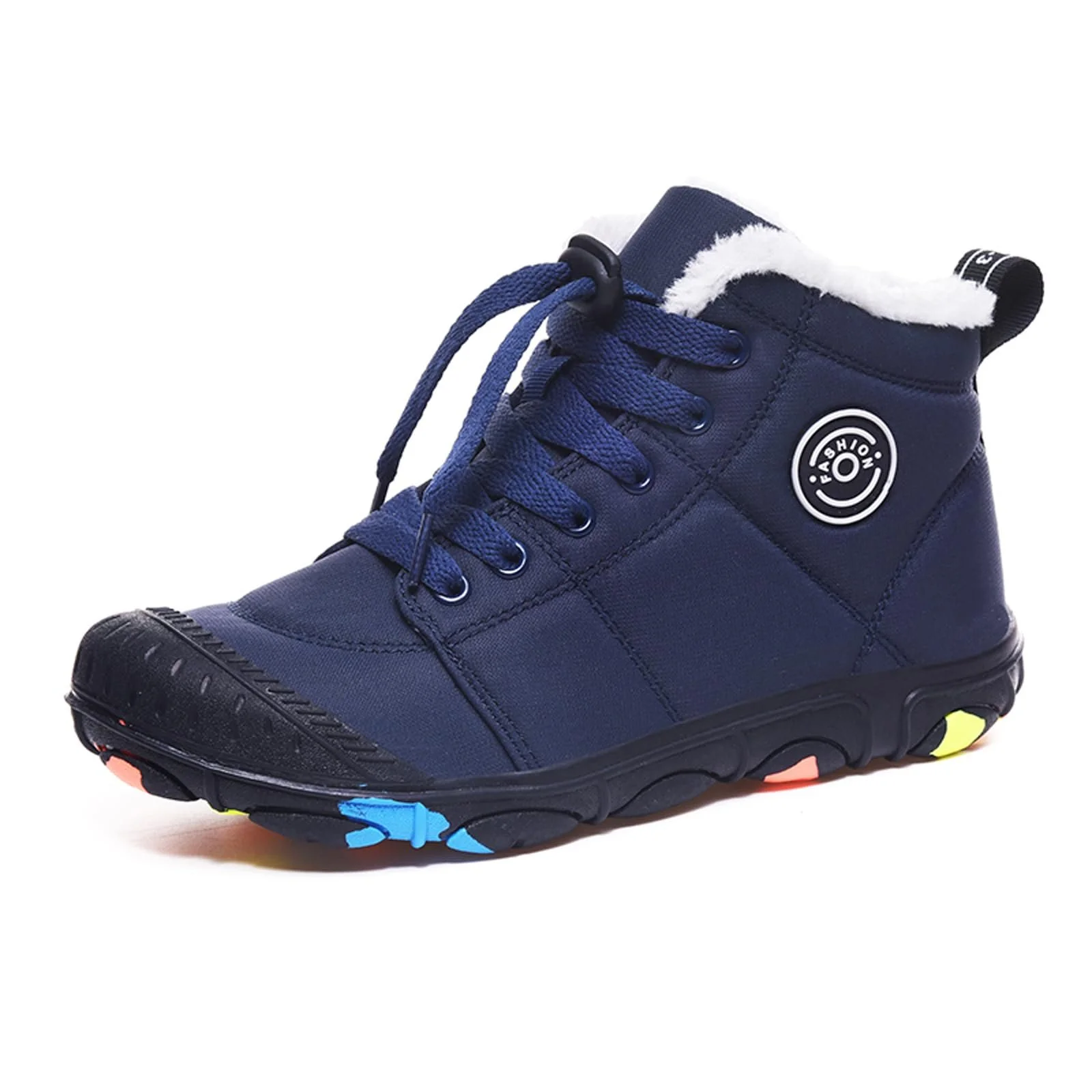 Ботинки Детские Зимние Сапоги Унисекс 2023 Зимние Теплые Нескользящие Водонепроницаемые на Подкладке Легкие Зимние Ботинки для Трейлового Бега для Мальчиков и Девочек Трекинговые Ботинки для Походов 30-39, фото №1