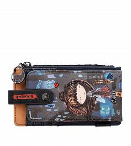 Кошелек Anekke Contemporary Cartoon RFID Protected Faux Leather Разноцветный - Фото 1