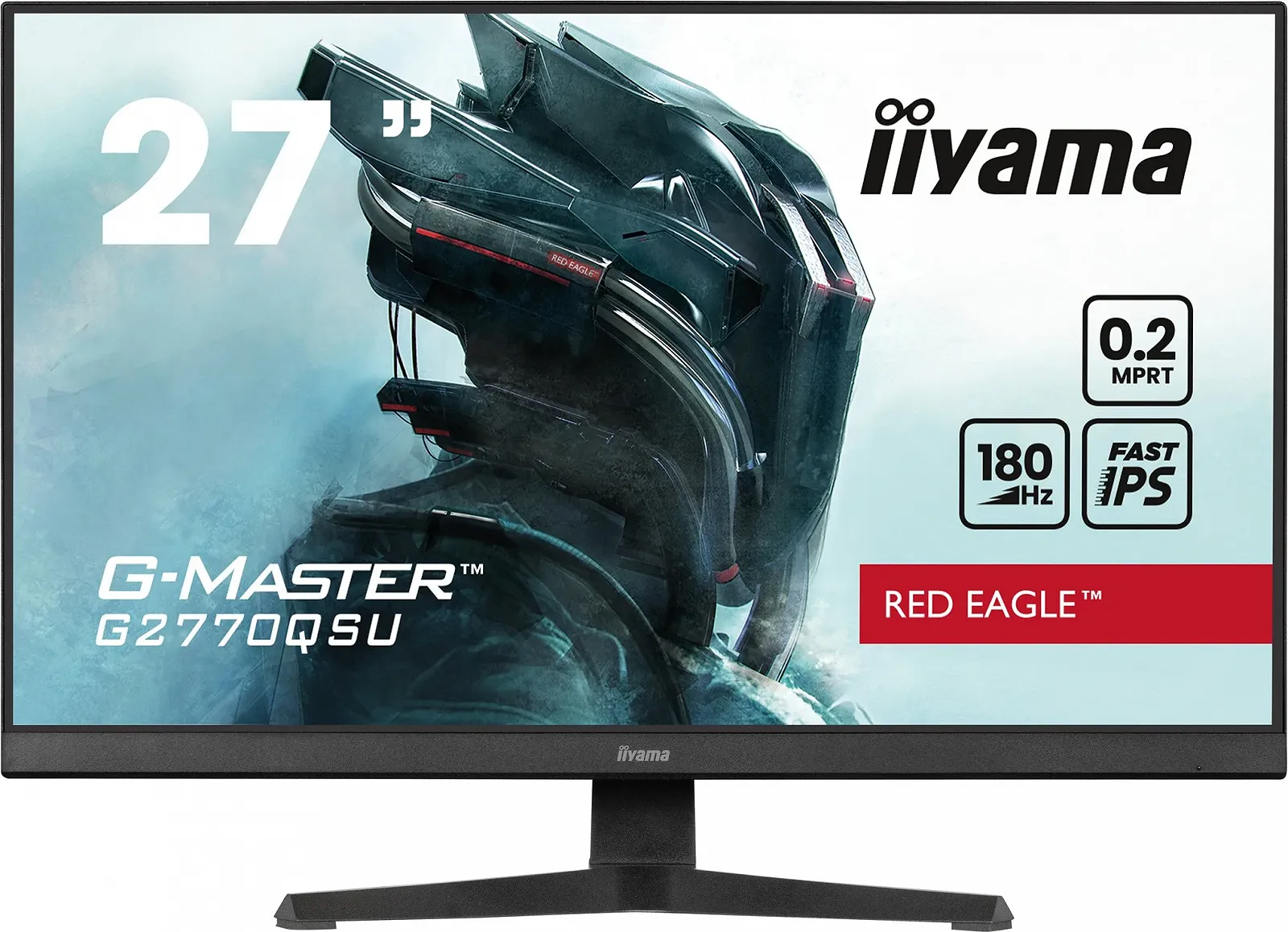 Монитор 27" iiyama Red Eagle G-Master G2770QSU-B6 Full HD Fast IPS 180 Гц, фото №1 Монитор 27" iiyama Red Eagle G-Master G2770QSU-B6 Full HD Fast IPS 180 Гц, фото №1