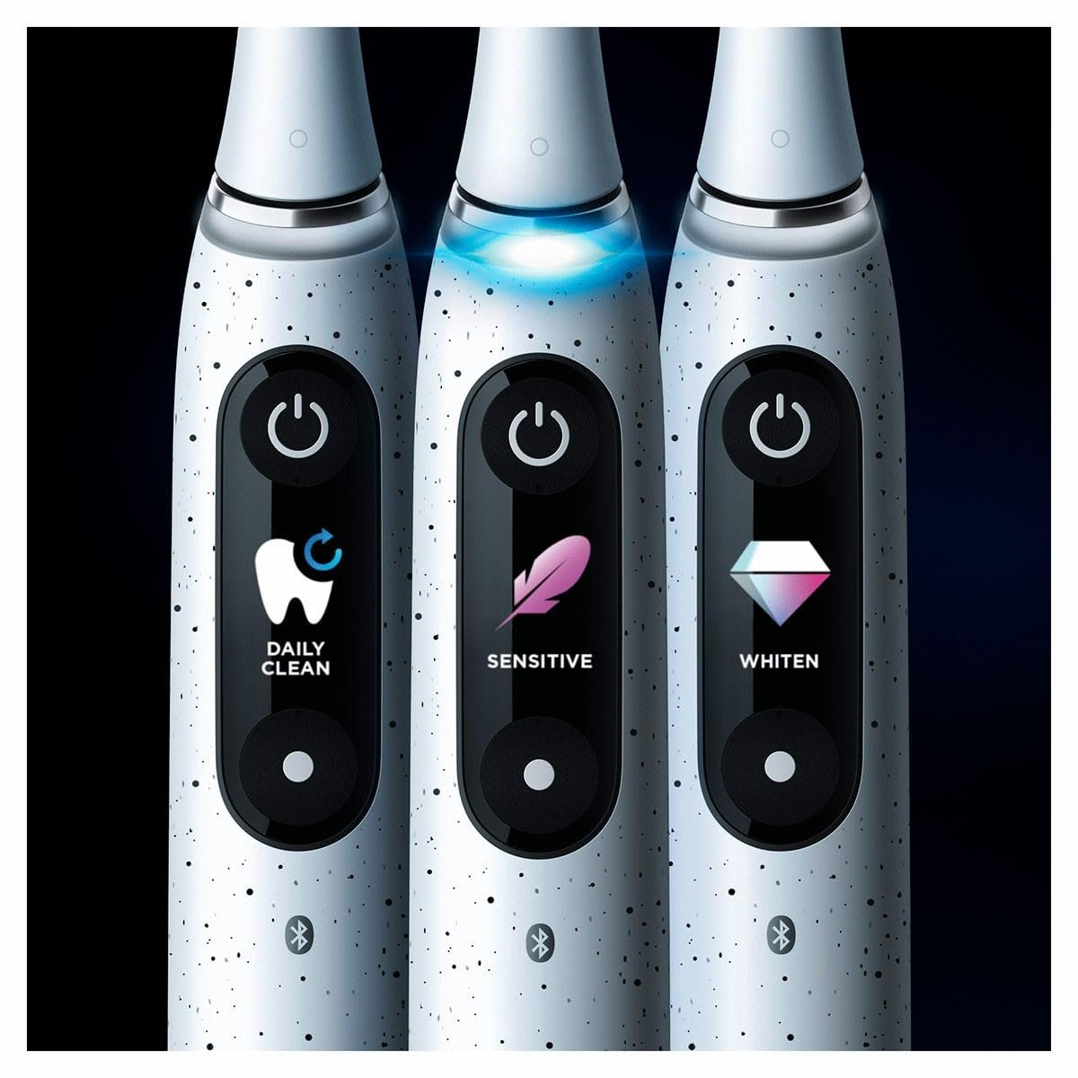 Зубная щетка электрическая Oral-B iO 10, датчик давления, интерактивный дисплей, искусственный интеллект, 1 насадка, 1 зубная щетка, дорожный футляр, белая, фото №2
