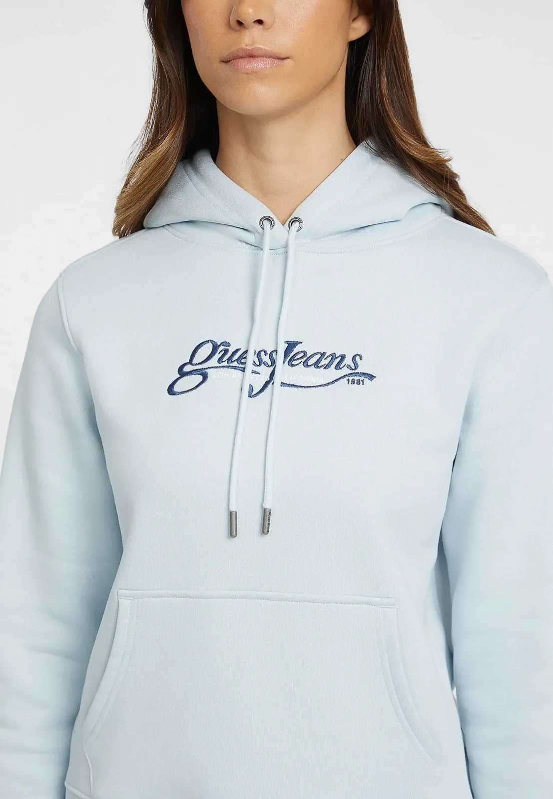 Жіноче худі GUESS JEANS / Світло-блакитне / Розмір S, фото №1