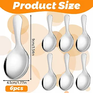 Ложка Кофейная с короткой ручкой из нержавеющей стали 6 шт synthetic.ua - Фото 1