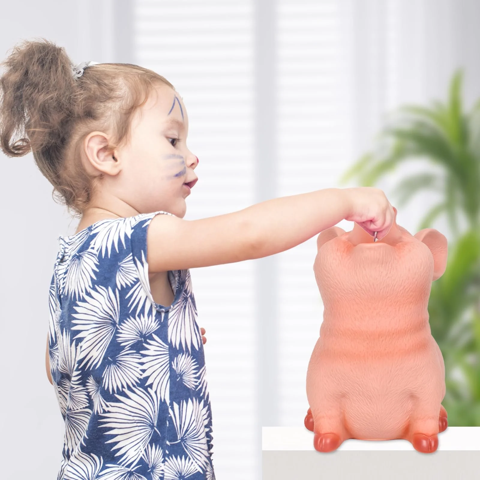 Скарбничка-свинка Полімерна смола (L), фото №6