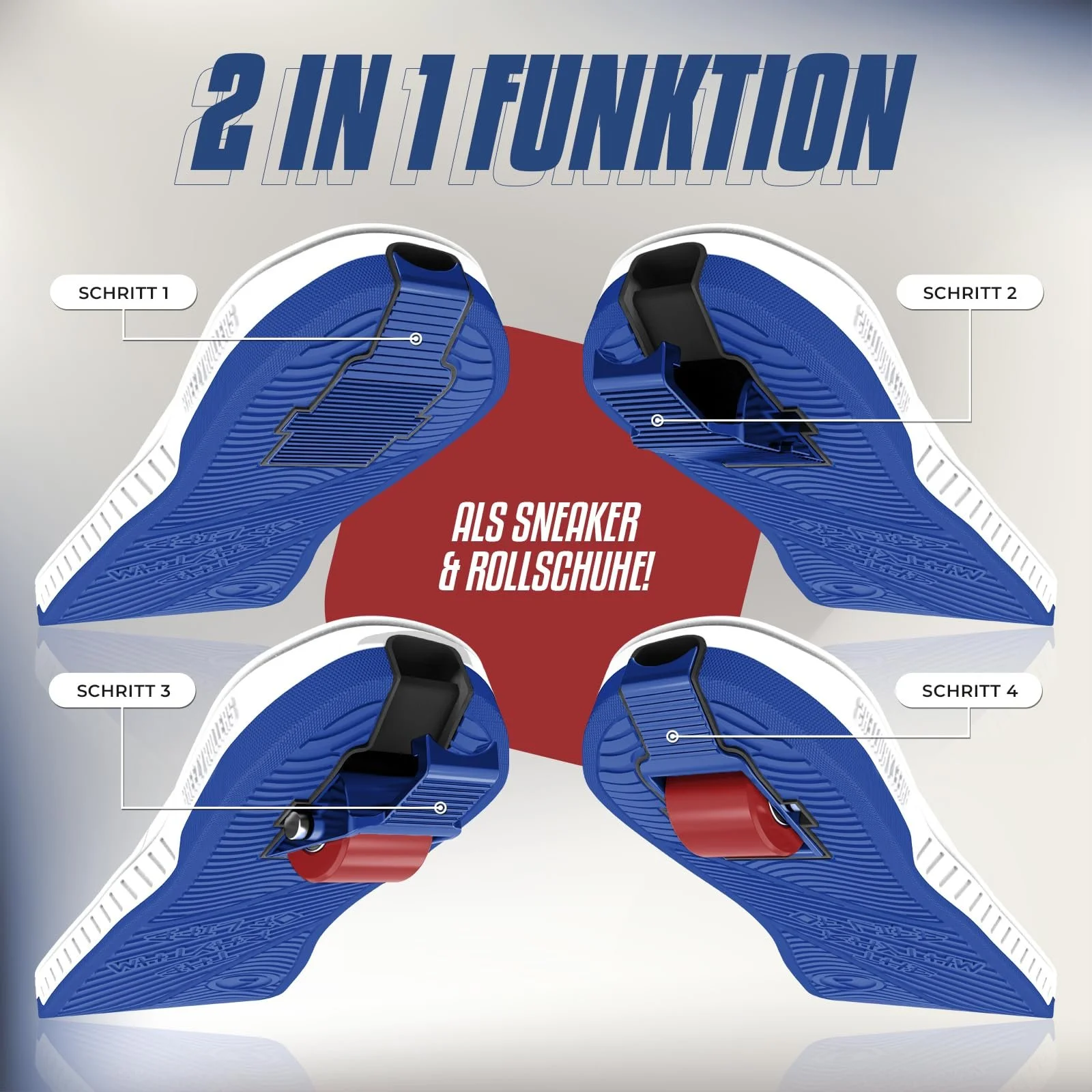 Кроссовки на колесиках BREEZY ROLLERS Детские, Роликовые кроссовки, для детей, Запатентованная система Click, фото №4 Кроссовки на колесиках BREEZY ROLLERS Детские, Роликовые кроссовки, для детей, Запатентованная система Click, фото №4