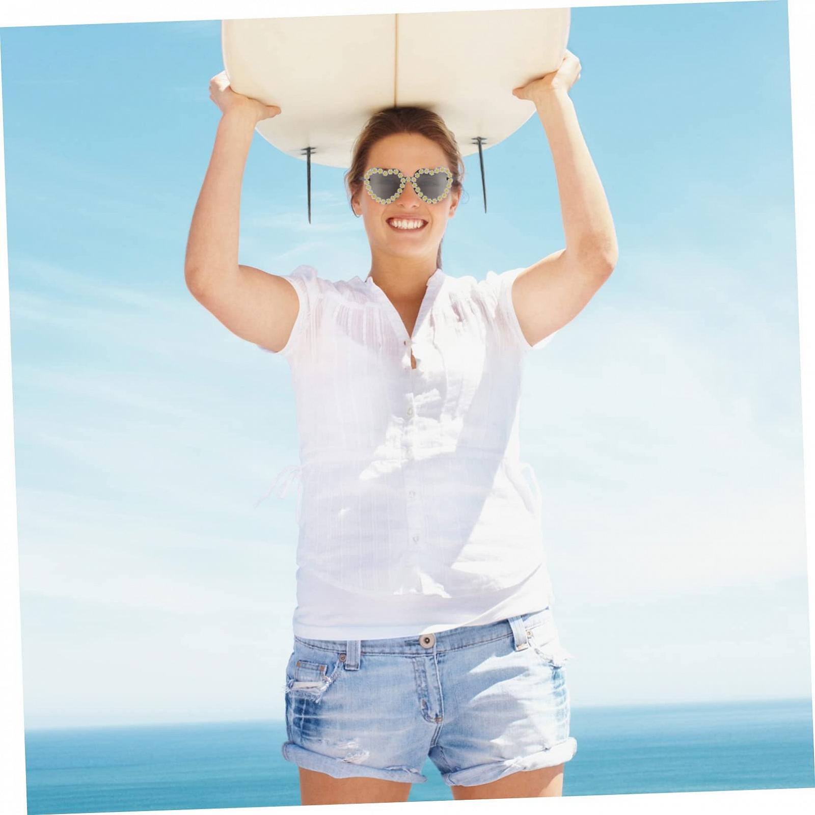 Сонцезахисні окуляри Серце VALICLUD Cерцеподібні Рожеві, фото №6