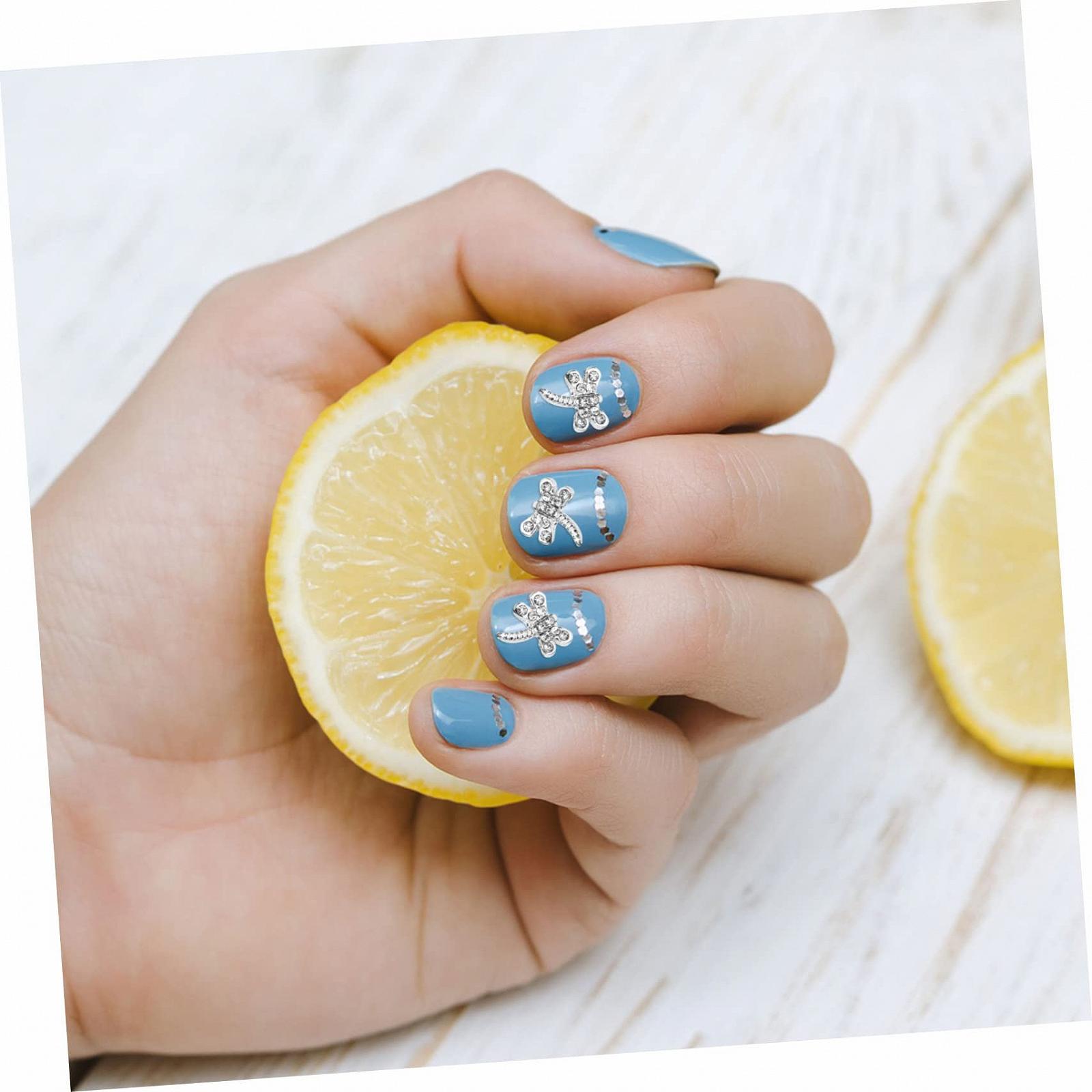 Украшения для ногтей FRCOLOR 80 шт., декоративные, стрекоза, высококачественный сплав, фото №6