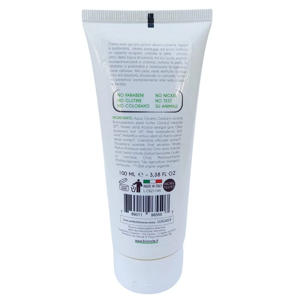 Крем для рук Відновлюючий Snail Slime Organic Тестований на вміст нікелю Зволожуючий Живильний Проти шорсткостей Шрамів 100 мл, фото №3