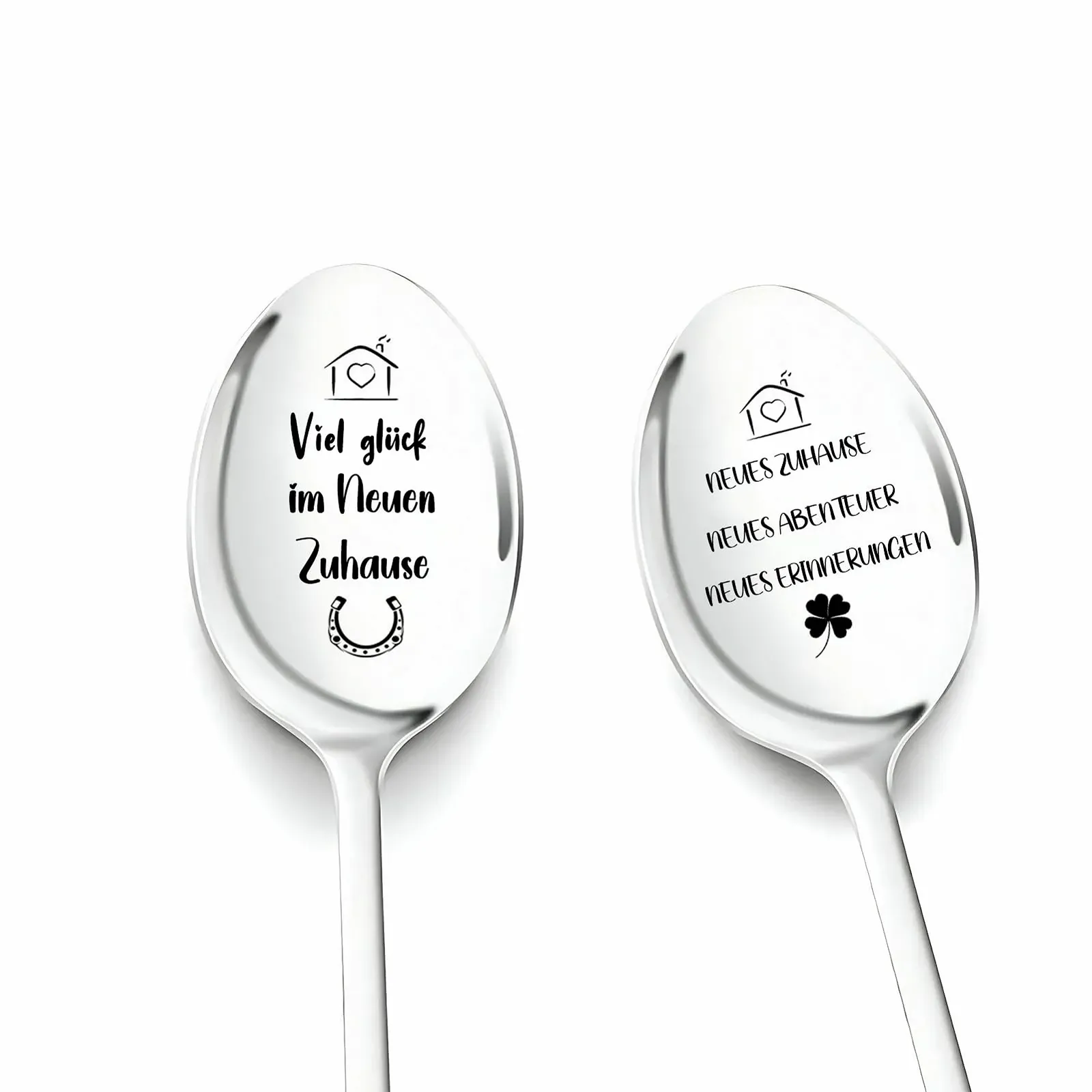 Ложка для кави Housewarming Gifts Apartment Pack of 2 з гравіюванням, фото №1