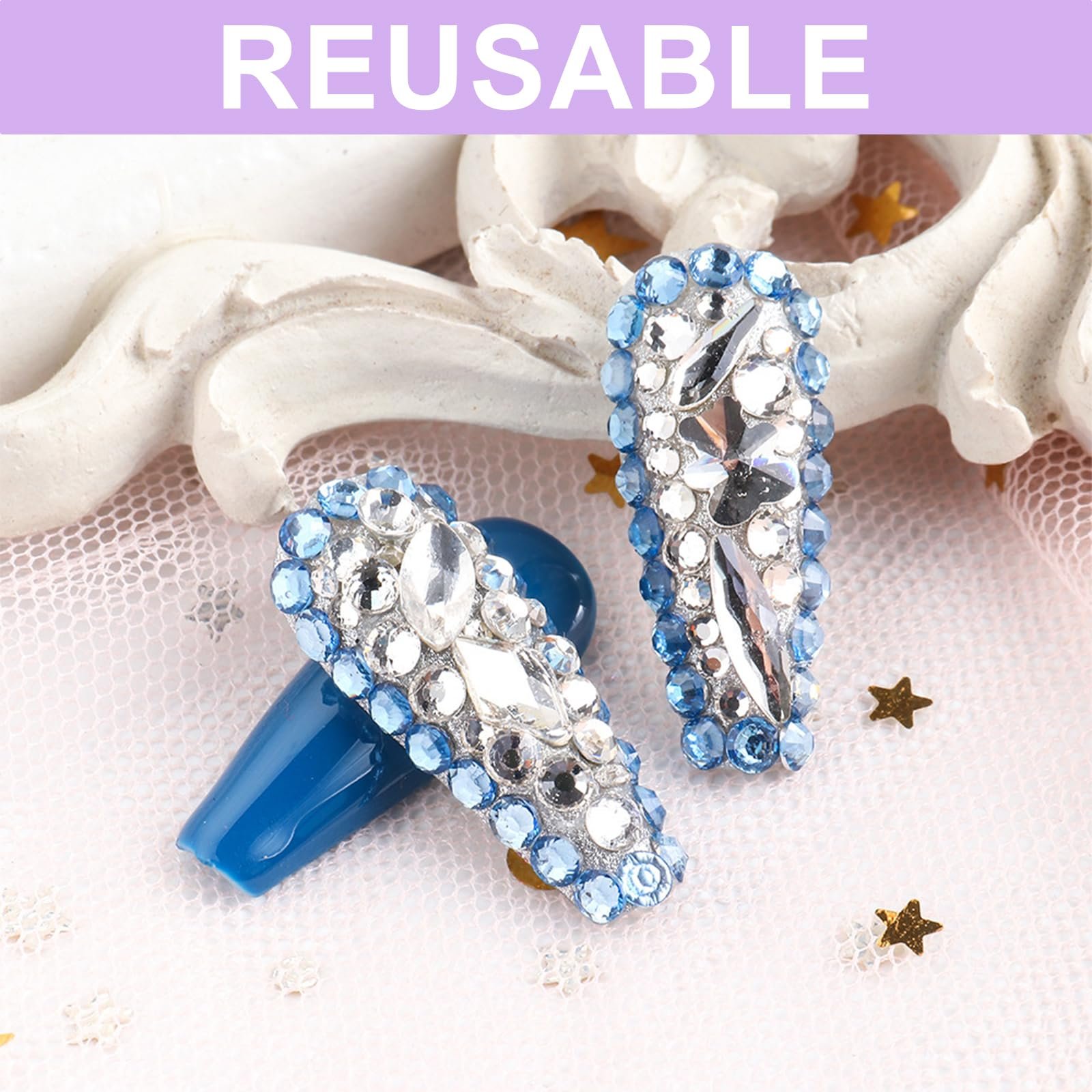 Стразы круглые 3 мм 1200 шт. Разноцветные камни для DIY рукоделия, стразы для дизайна ногтей, одежды и рукоделия, 12 ярких цветов, фото №4