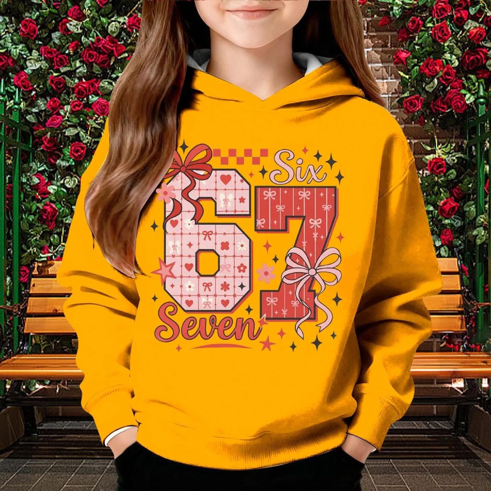 Худі з принтом 67, фото №3