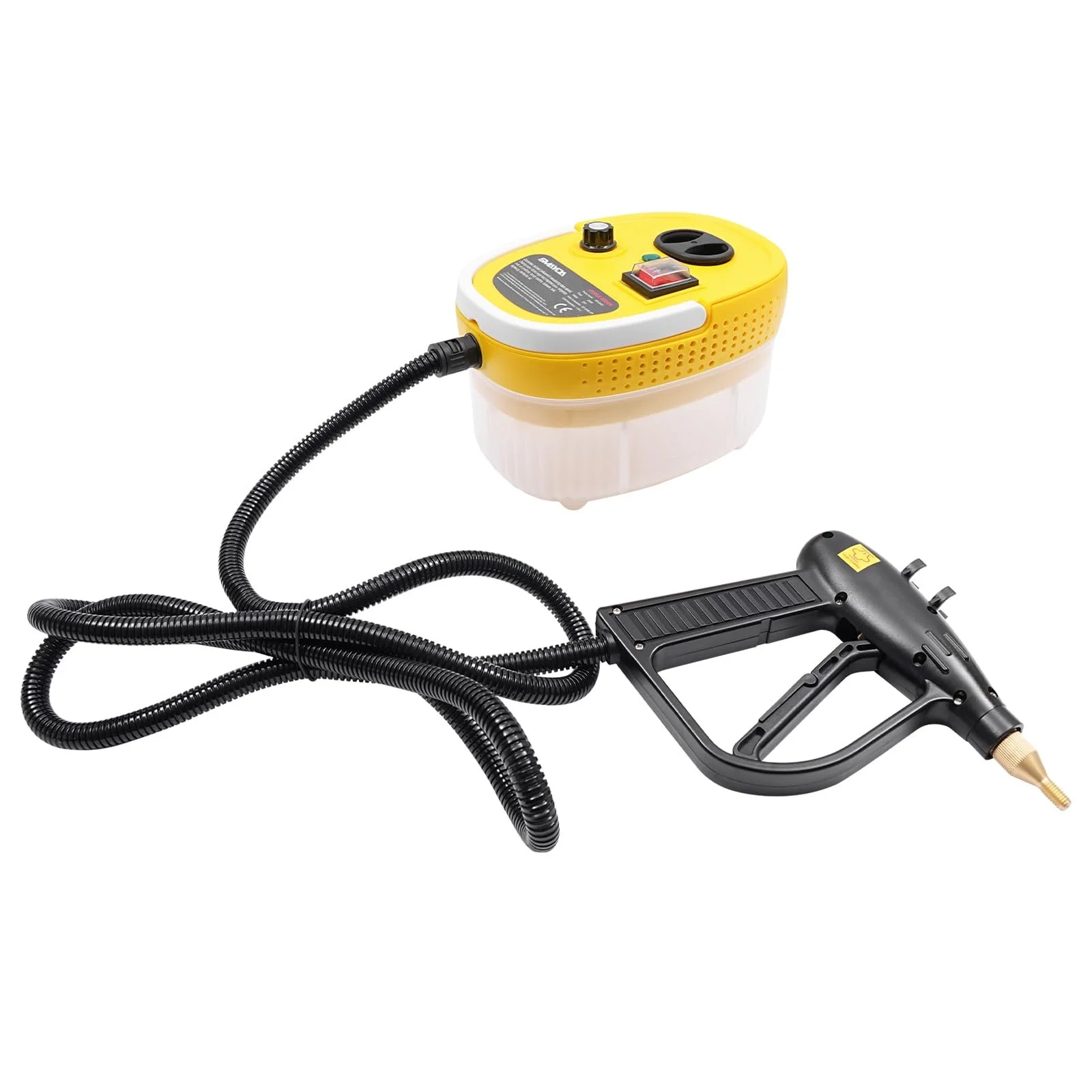 Пароочисник 220 V 2500 W 3 Bar 6 швидкостей Переносний Ручний Жовтий, фото №1