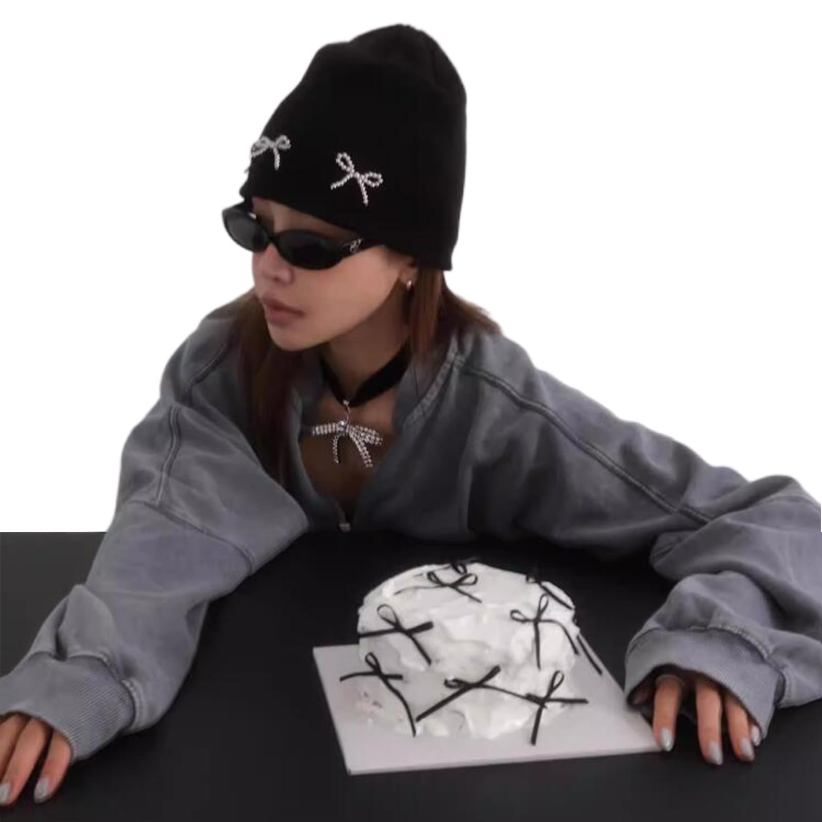 В'язана шапка для дівчат Ldabrye Осінь-Зима Тепла Повсякденна Вуличний стиль, фото №4 В'язана шапка для дівчат Ldabrye Осінь-Зима Тепла Повсякденна Вуличний стиль, фото №4