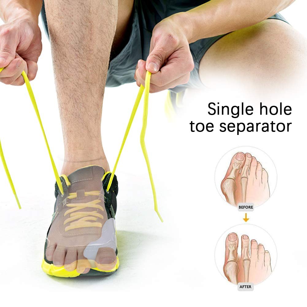 Коректор для великого пальця стопи Zehengläubiger, силіконовий гелевий роздільник для пальців ніг, фото №6