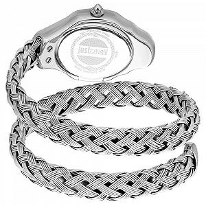 Женские аналоговые кварцевые часы Just Cavalli JC1L305M0015 с браслетом из нержавеющей стали, серебристый, классический synthetic.ua - Фото 1