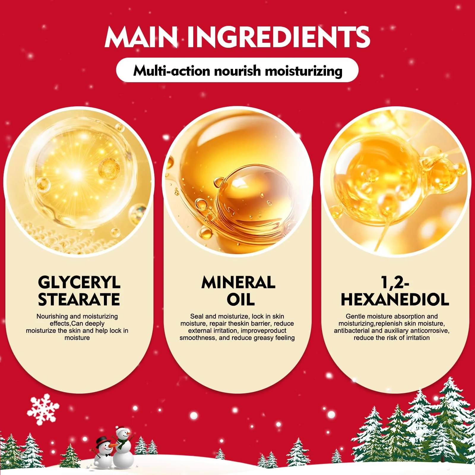 Крем для рук Різдвяний набір з 5 міні-кремів для рук, фото №3