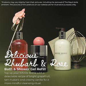 Гель для душа Molton Brown Delicious Rhubarb & Rose запасной блок 400 мл synthetic.ua - Фото 1