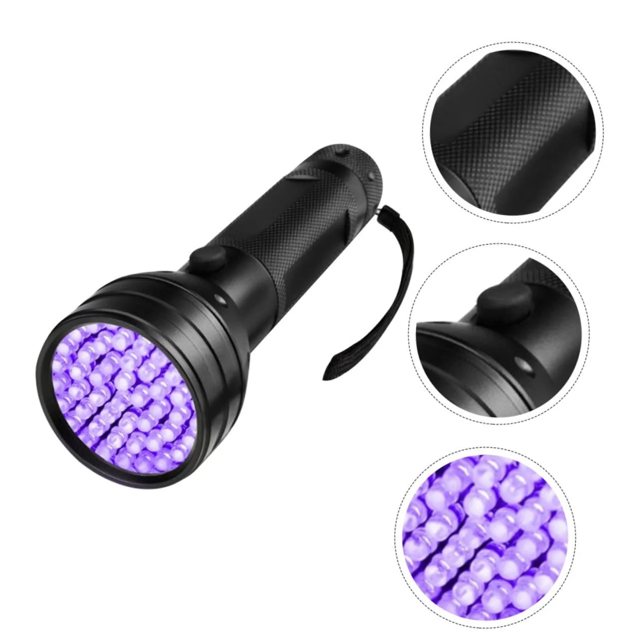 Ліхтар Veemoon LED UV Ультрафіолетовий ліхтарик Алюмінієвий сплав для кемпінгу Полювання Виявлення сечі домашніх тварин, фото №3